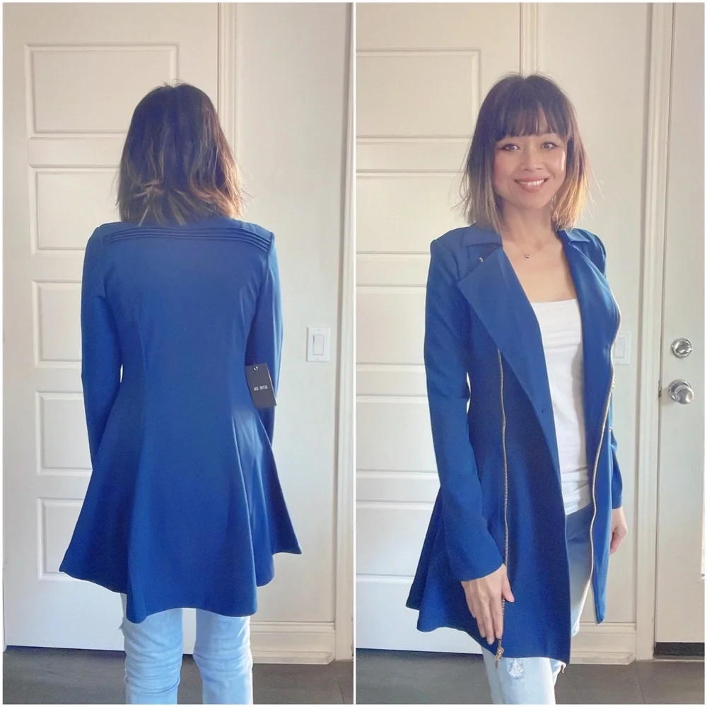 05 Classic Button Zipper Jacket Coat - Picture 3 of 5